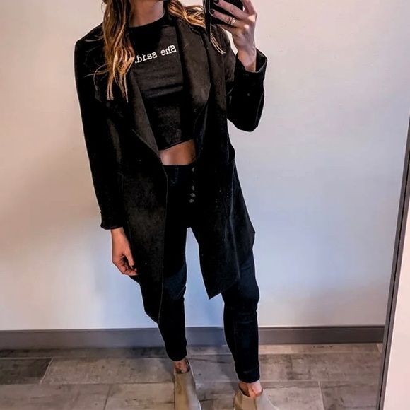 NWOT GREAT ADVENTURE BLACK SUEDE JACKET - Picture 6 of 7